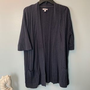 Croft and Barrow Blue Knit Cardigan